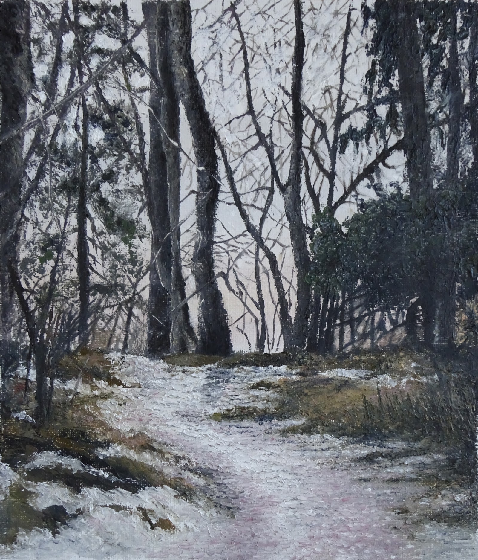 Winter’s Last Breath, painting by Kalpesh RC