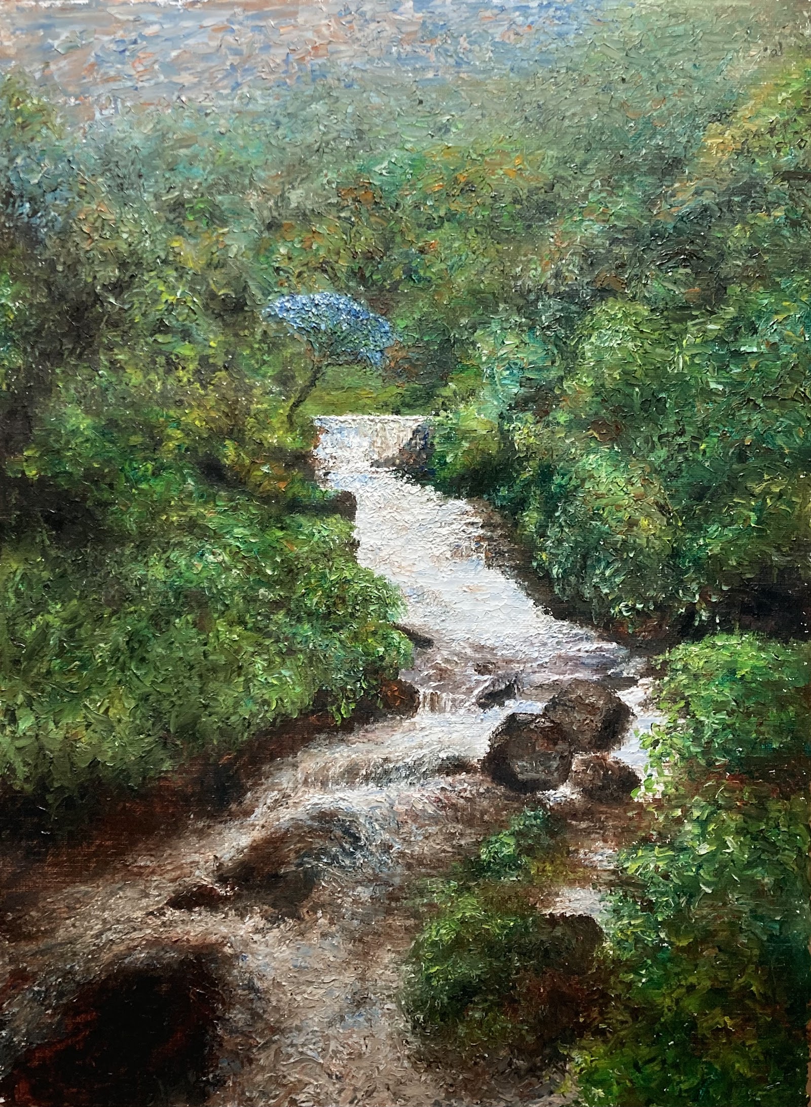 Song of the River, painting by Kalpesh RC