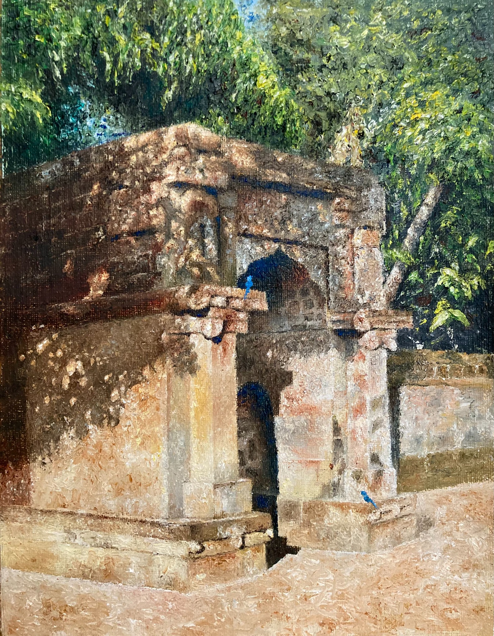 The Ancient Gate, painting by Kalpesh RC
