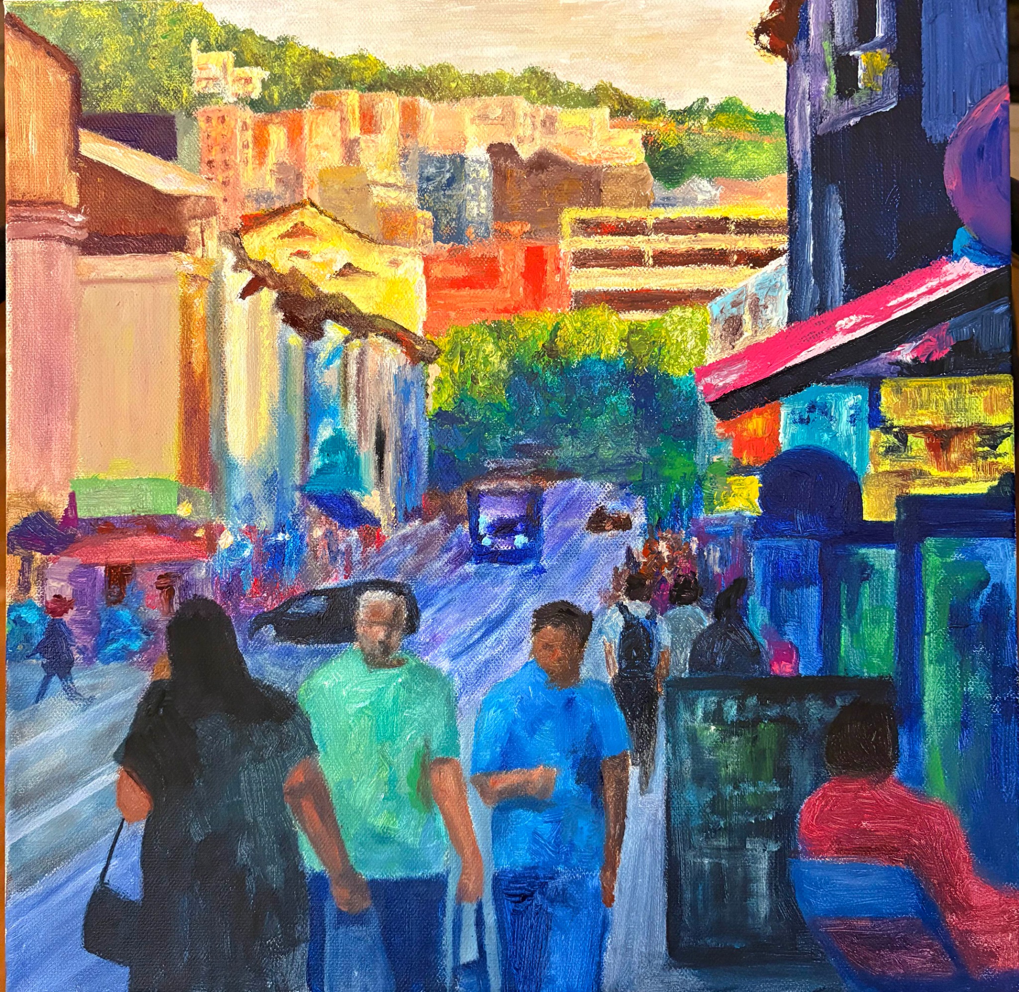 City Market, painting by Kalpesh RC