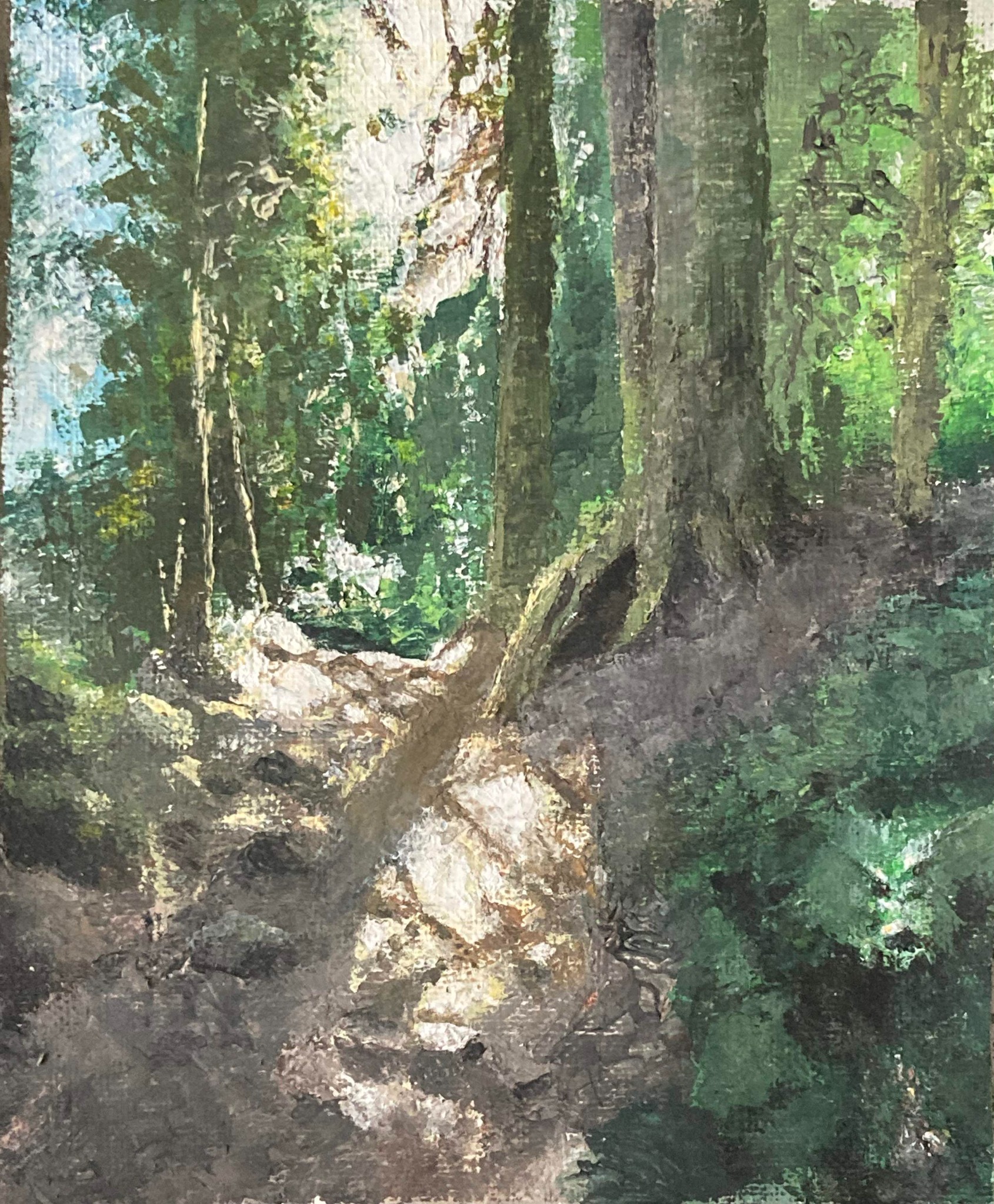 Forest Light, painting by Kalpesh RC