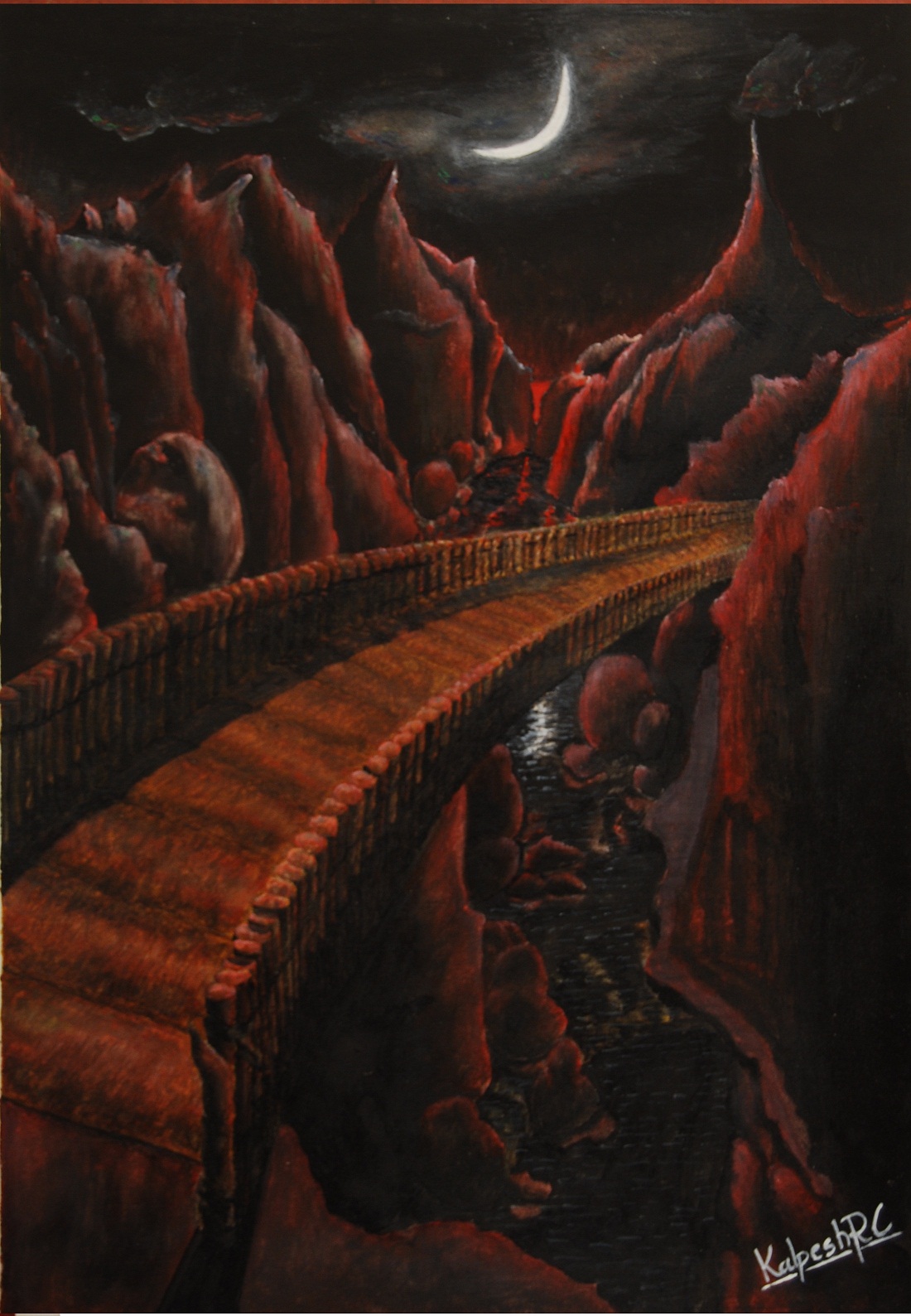 A Natural Party, painting by Kalpesh RC