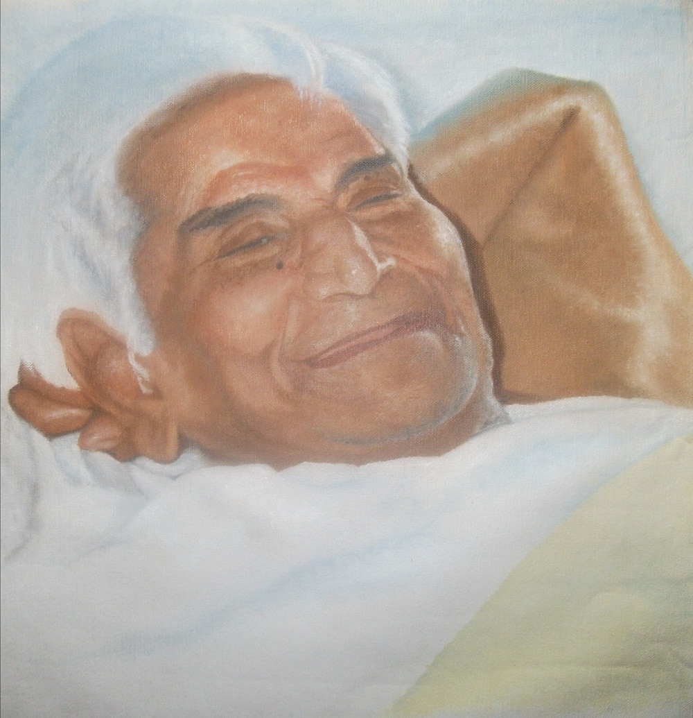 Baba Amte, painting by Kalpesh RC