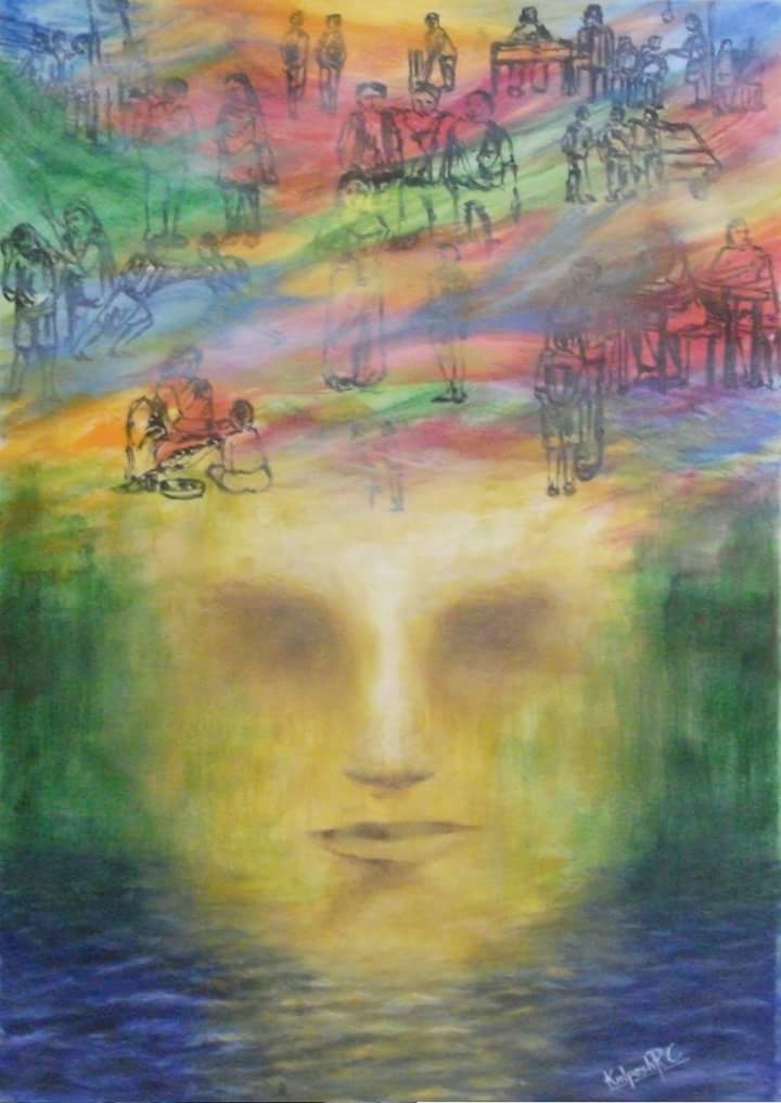 Ocean, painting by Kalpesh RC