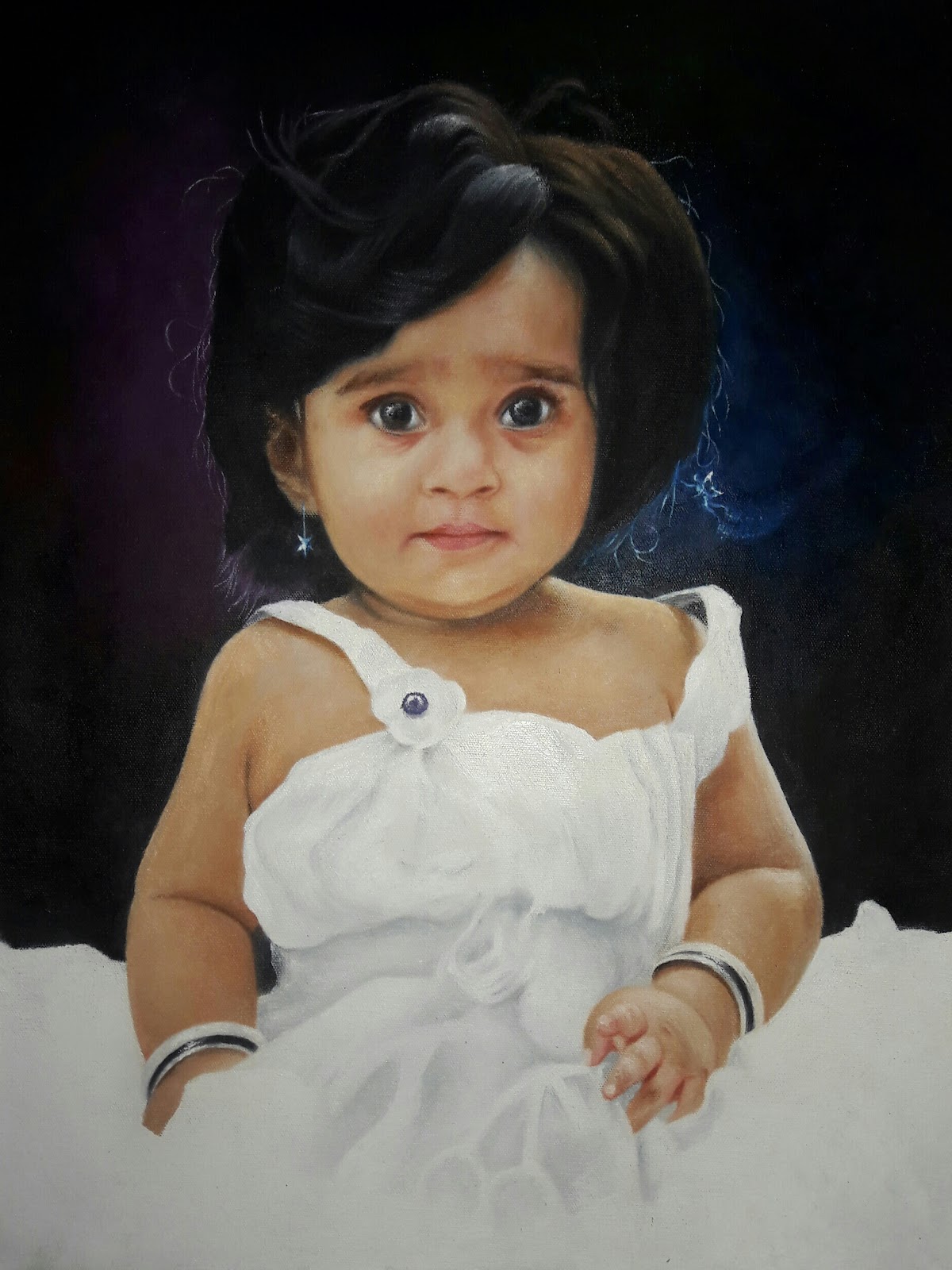 Commissioned child portrait by Kalpesh RC