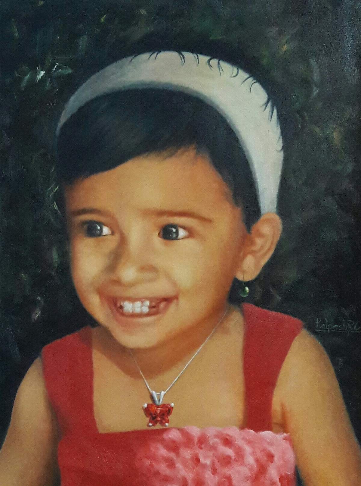 Little Prince of Joy, portrait painting by Kalpesh RC